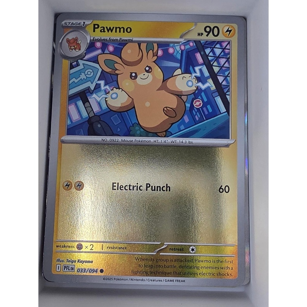 Pawmo 033/094 Common Phantasmal Flames Pokemon Near Mint